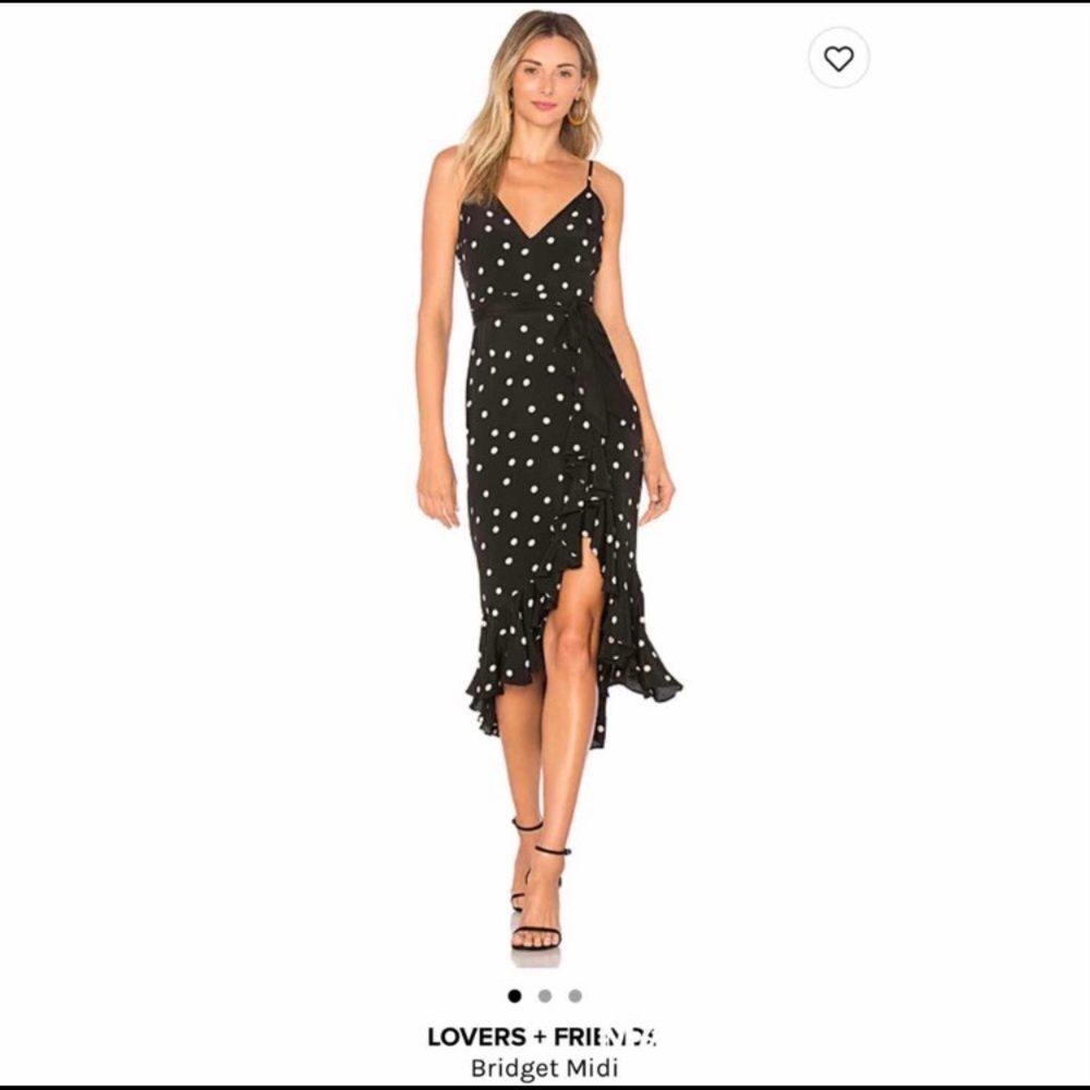 Lovers & Friends polka dot midi dress